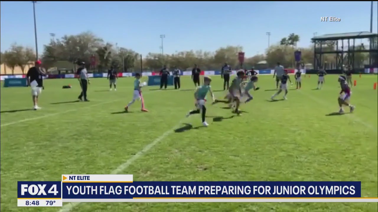 Young NTX flag football team preparing for Junior Olympics