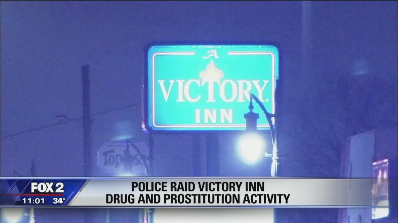 Police raid Detroit's Victory Inn motel for drugs, prostitution