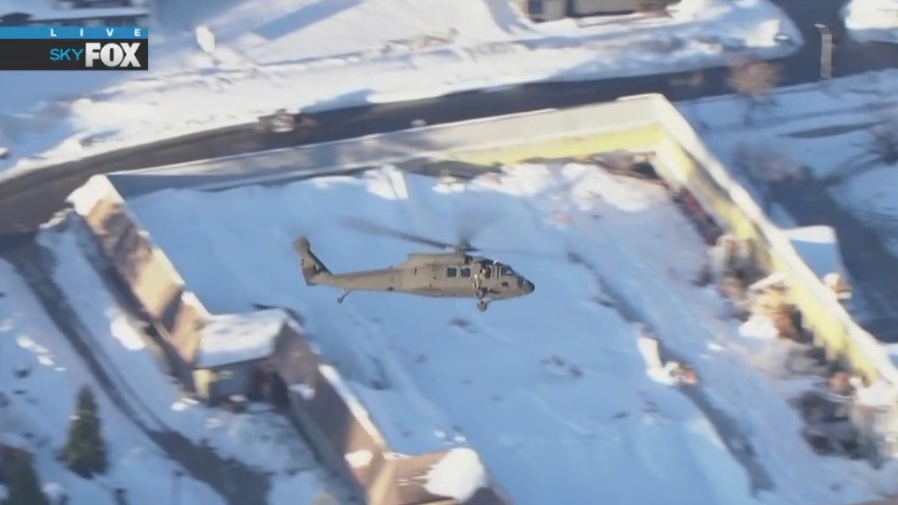 National Guard delivering supplies to mountain communities