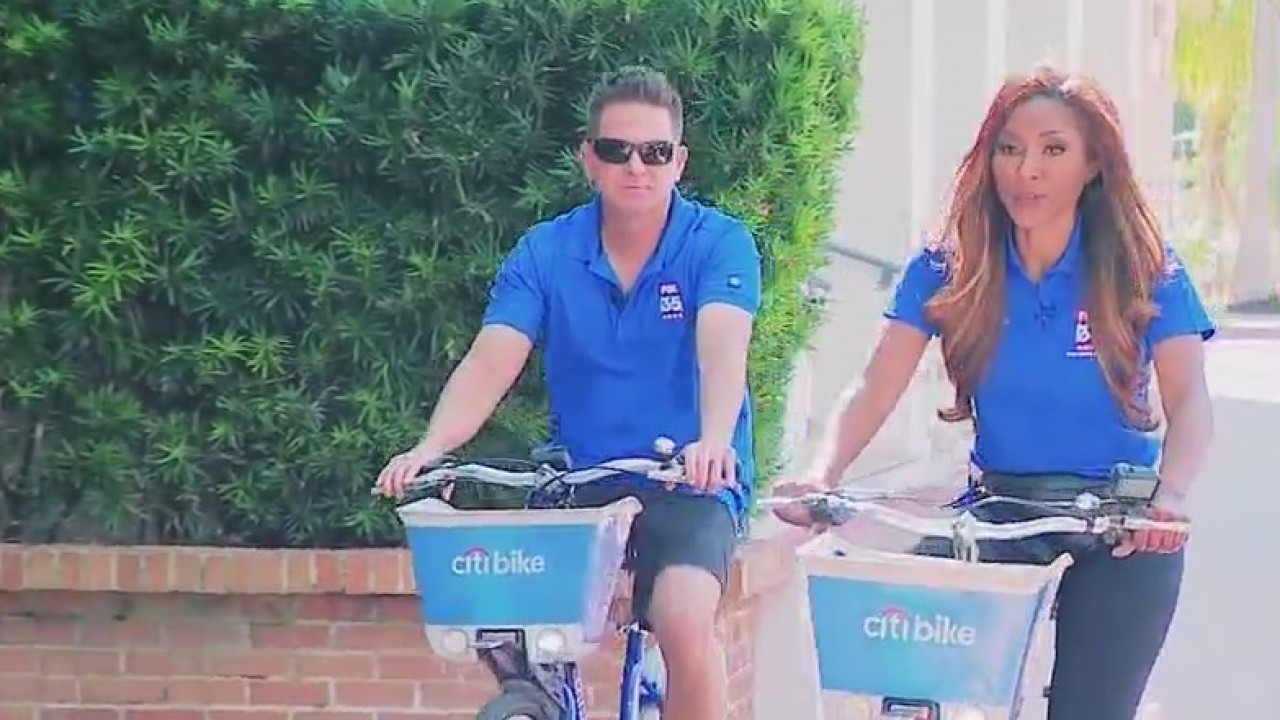 Biking on Ocean Drive