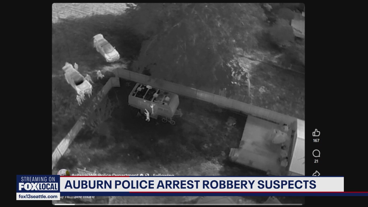 Drone helps locate, arrest four armed suspects in Auburn, WA