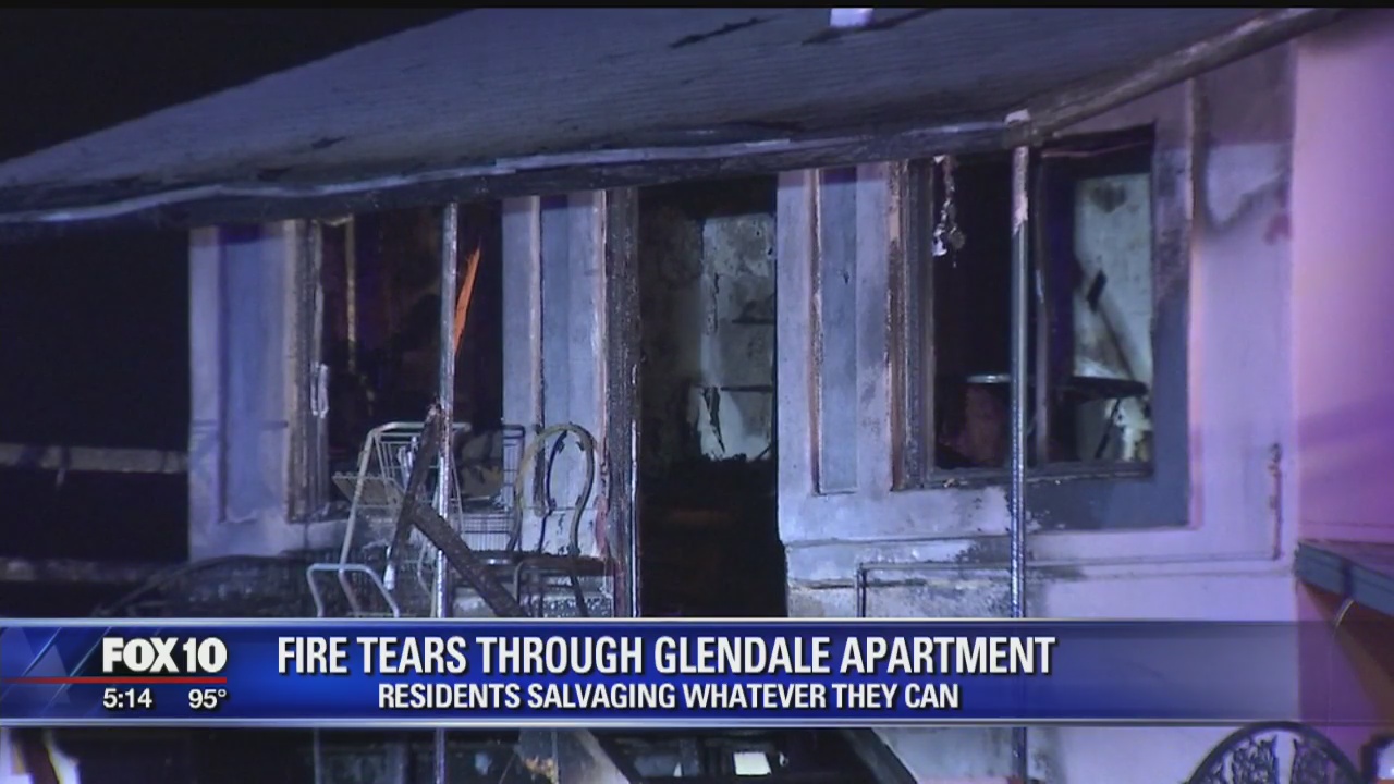 Woman loses all of her belongings in Glendale apartment fire