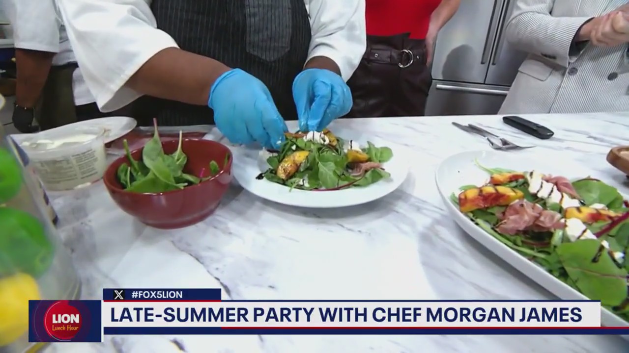 Grilled Peach Salad with Chef Morgan James