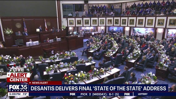 DeSantis touts record, renews property tax push in address