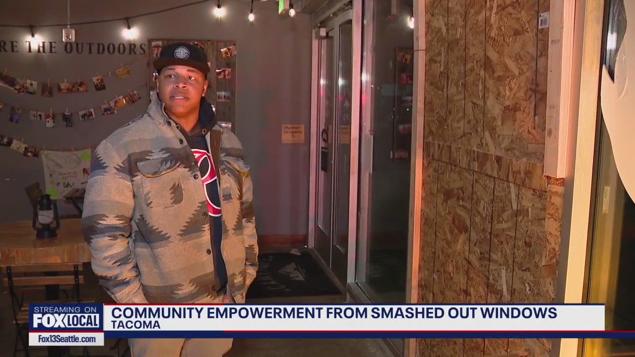 Tacoma business' smashed out windows turns into empowerment