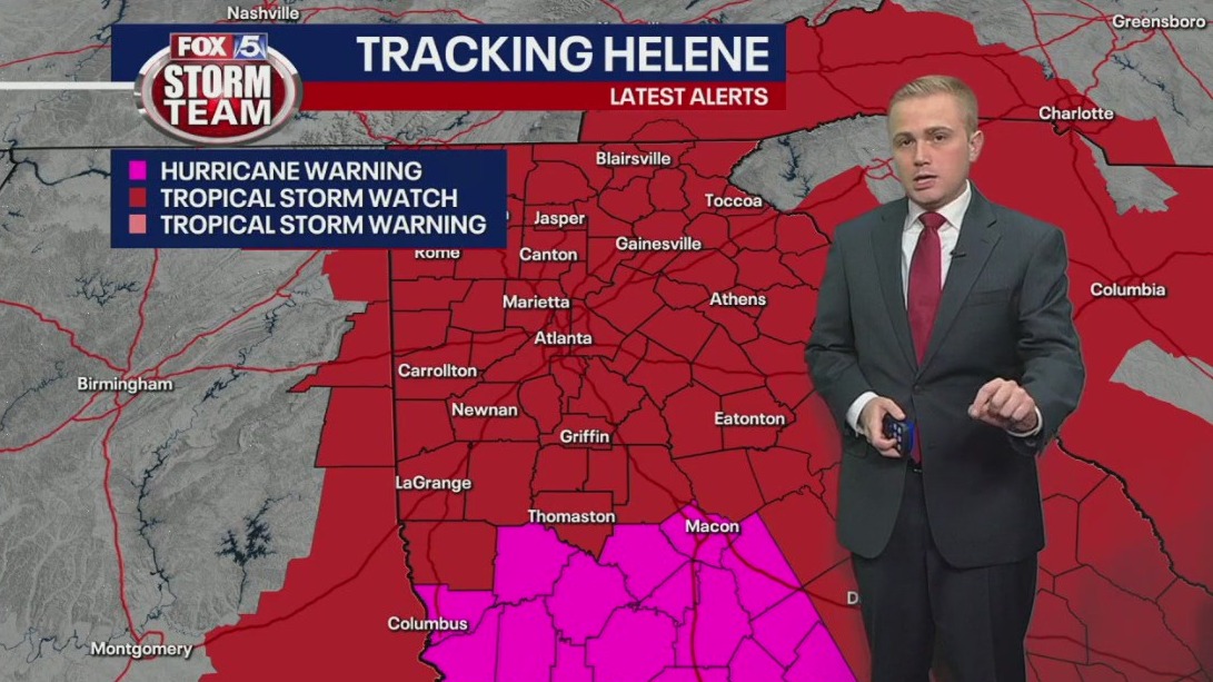 Hurricane Helene 10 p.m. update | FOX 5 Atlanta