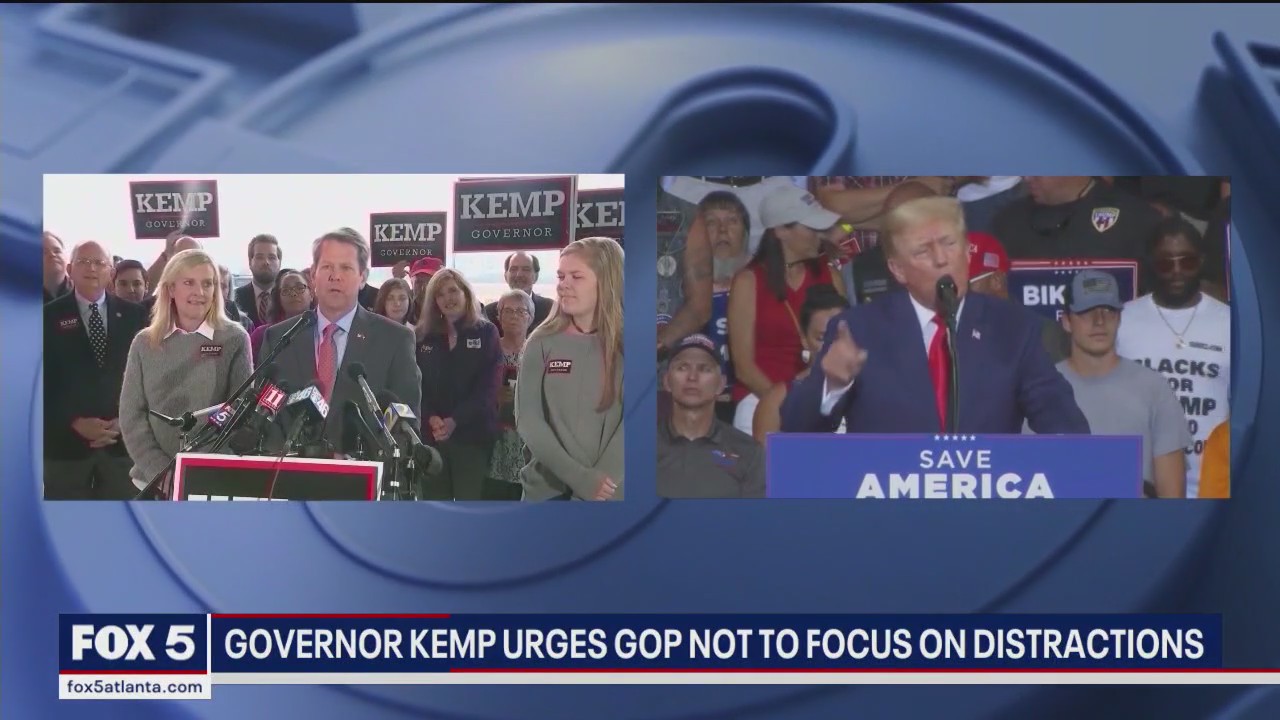 Kemp vs. Trump: Georgia governor calls former president a distraction