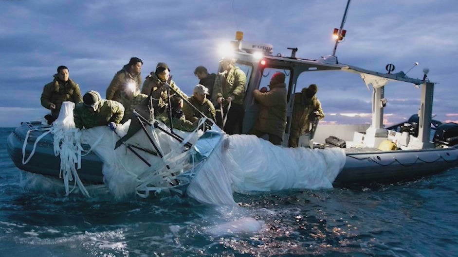 Military completes recovery of Chinese balloon debris