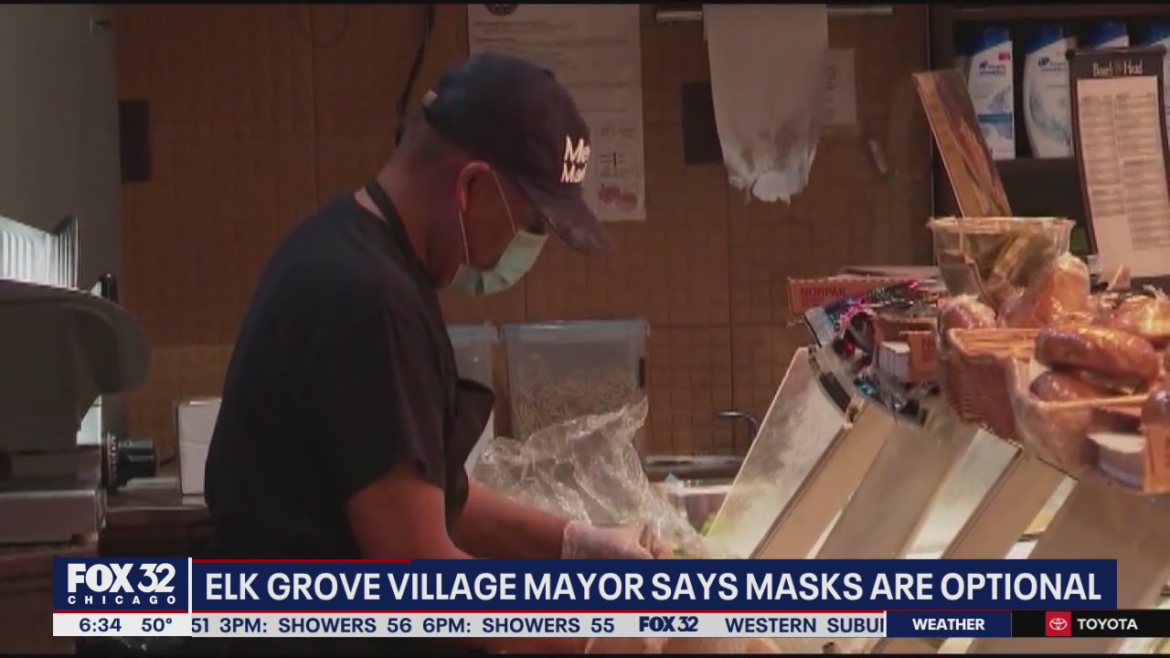 Elk Grove Village mayor says masks are optional indoors in defiance of state mandate