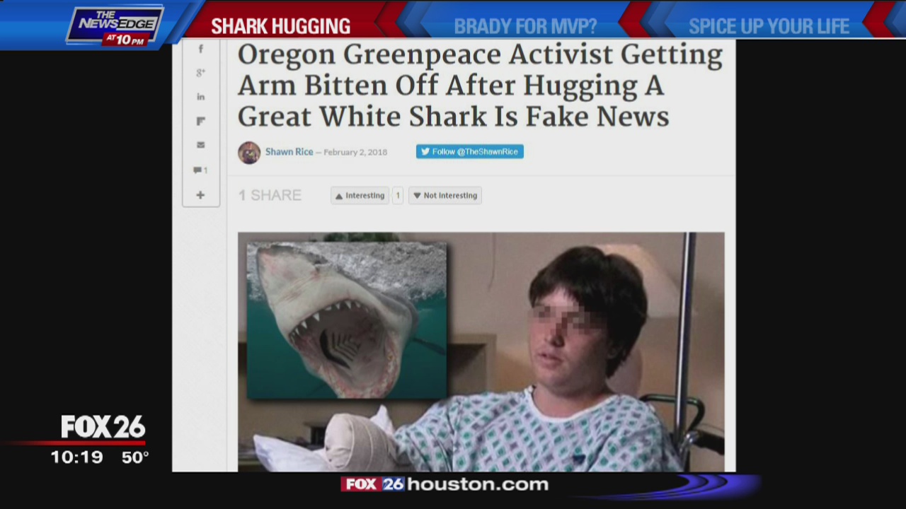 Was That Fake? - shark bites activist's arm