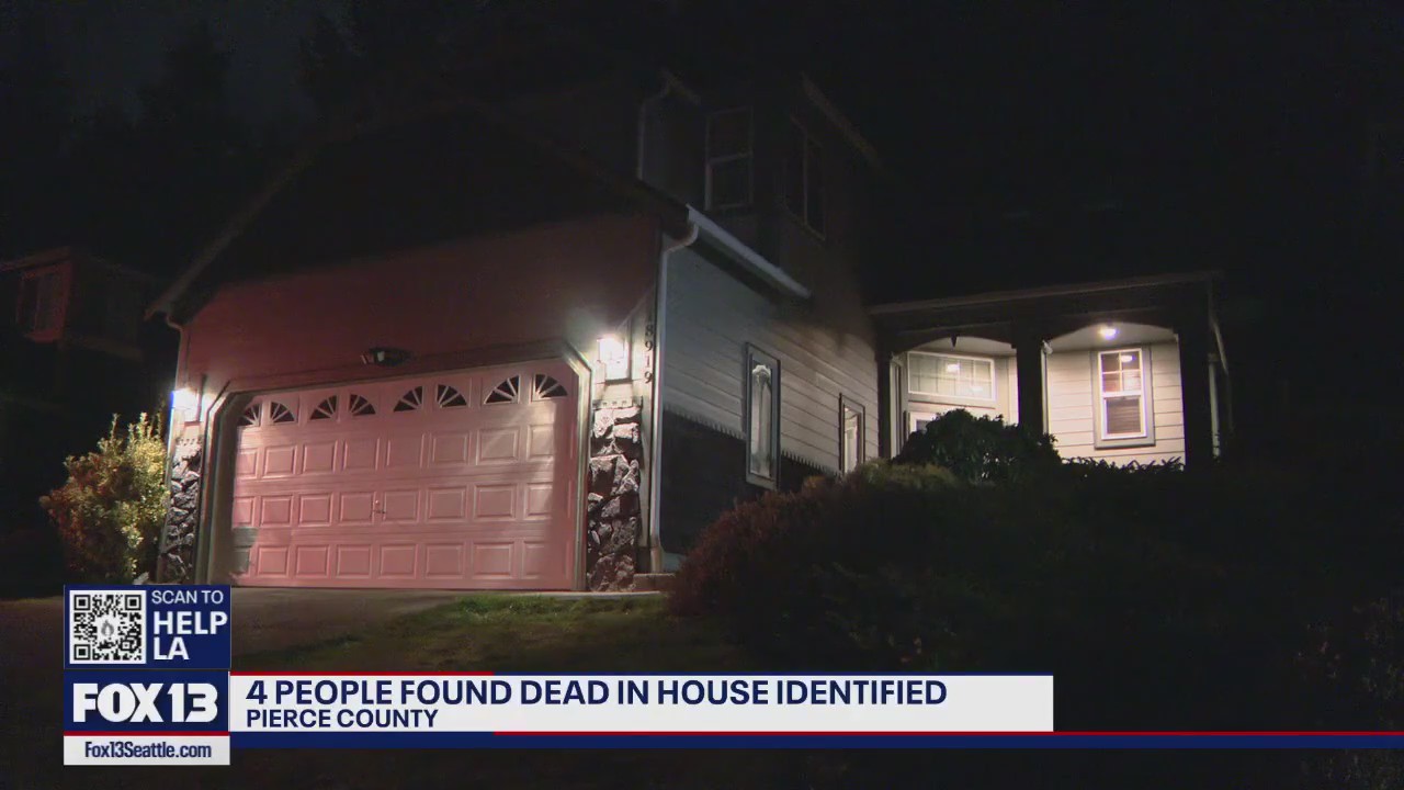 4 found dead in WA house identified