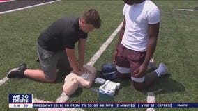 Chester County high school football players receive CPR training