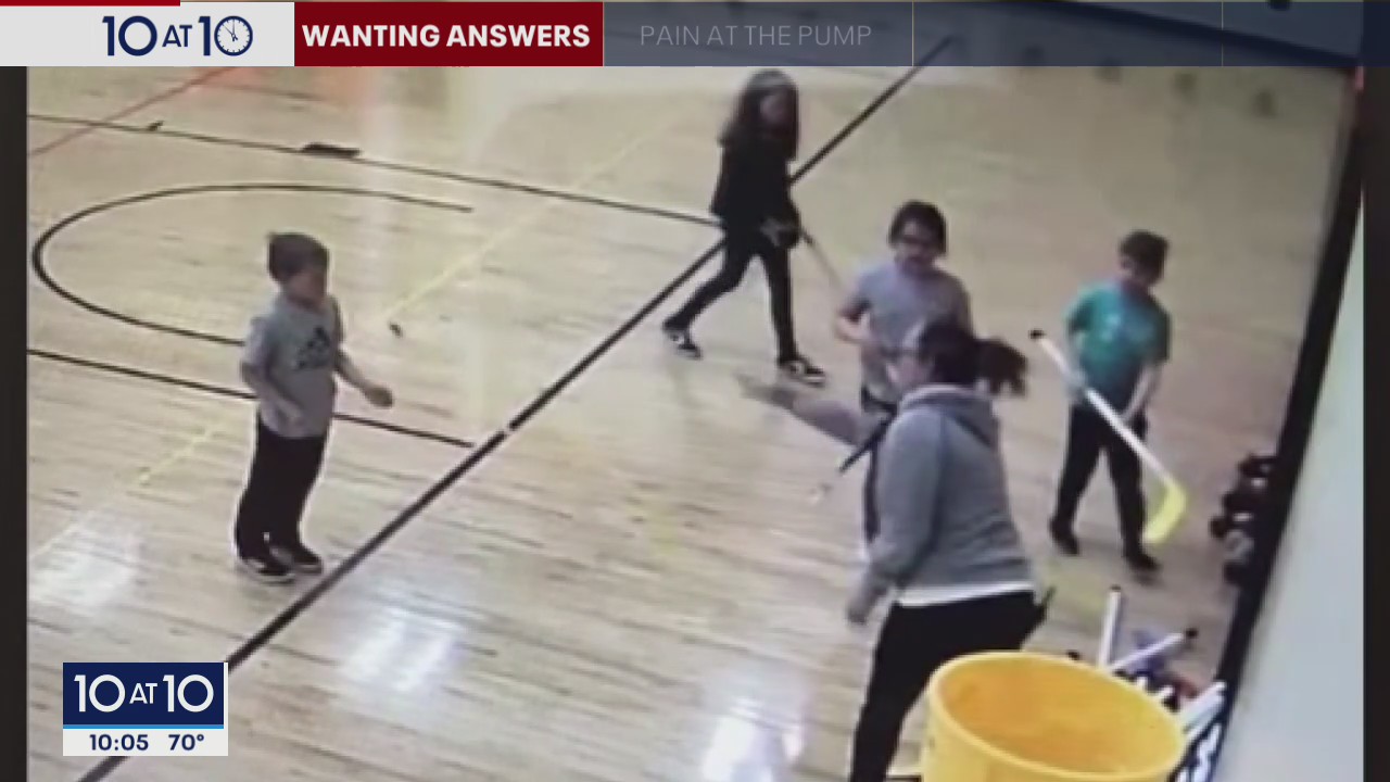 Video shows teacher throw hockey stick at student