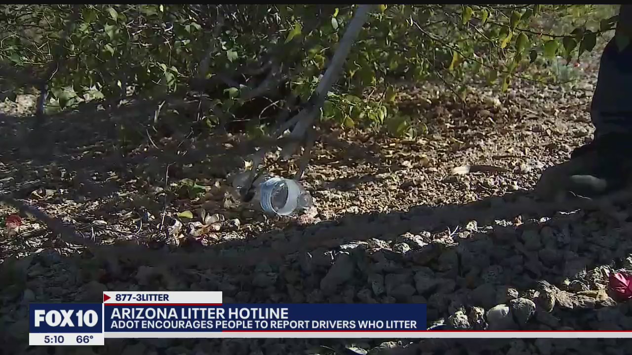 ADOT encourages people to report drivers who litter