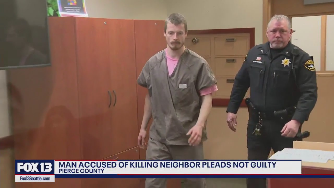 Man accused of killing Roy neighbor pleads not guilty