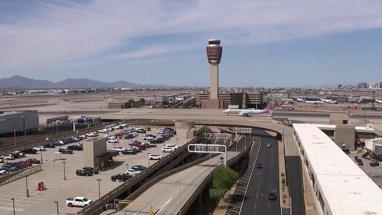 Sunshine greets travelers arriving at Sky Harbor
