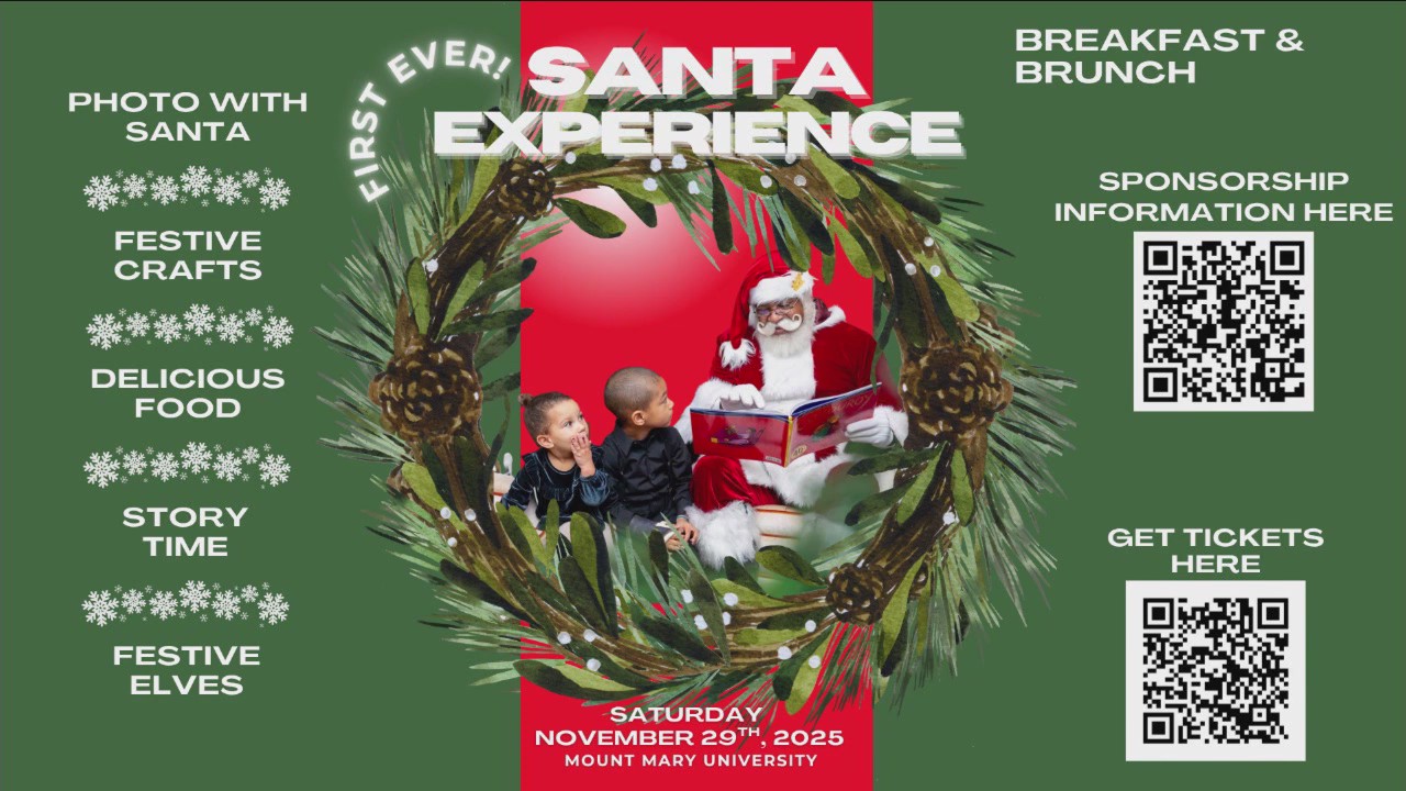 Milwaukee Santa Experience; November 29 at Mount Mary University
