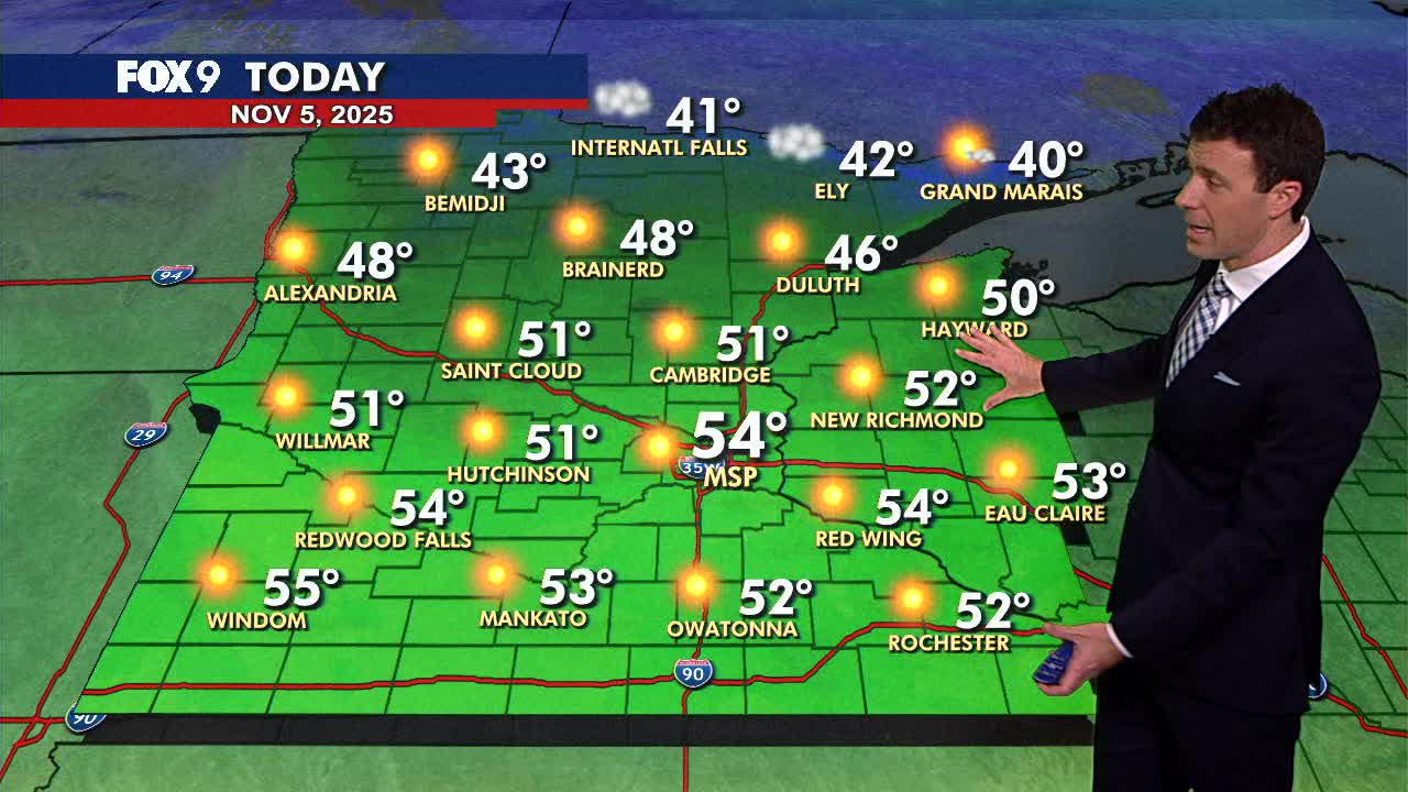 MN weather: Breezy with sunshine on Wednesday | FOX 9 Minneapolis-St. Paul