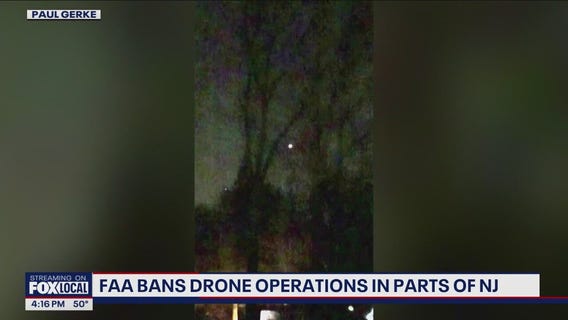 FAA bans drone operations in parts of NJ