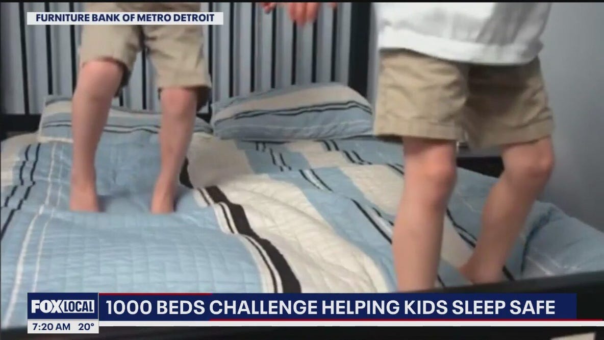 1000 Beds Challenge helps kids sleep safe
