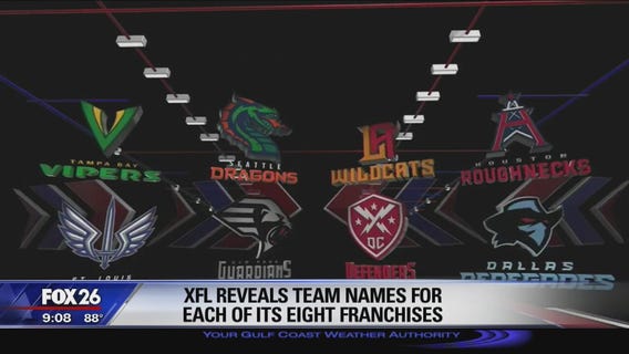 XFL reveals team names for each of its eight franchises