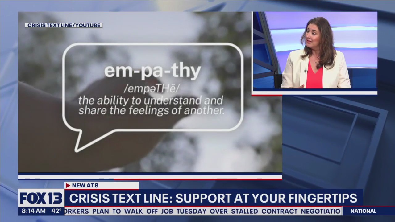 Crisis text line: Support at your fingertips