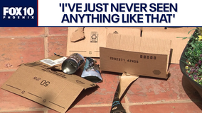 Aerosol cans explode inside Amazon box at Glendale home