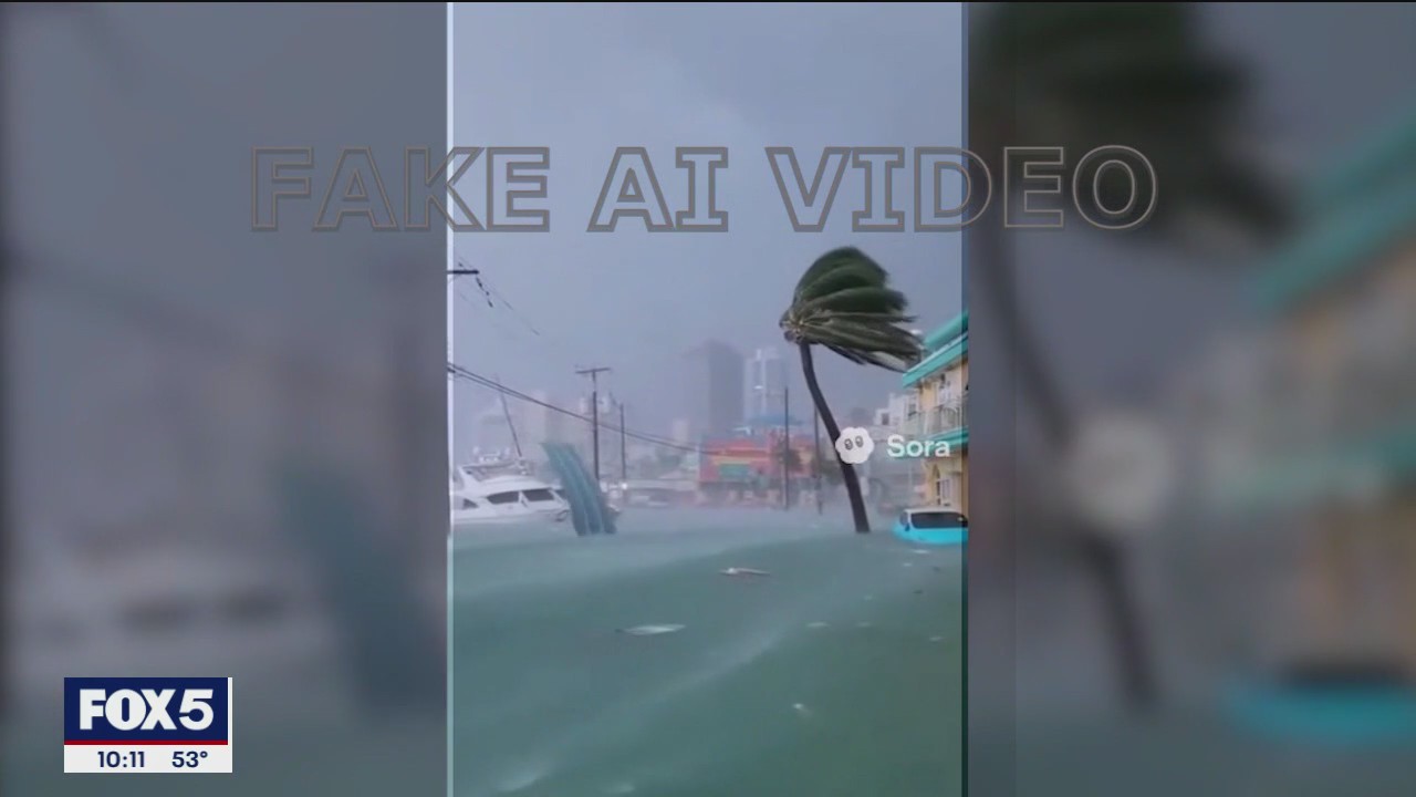 Fake Hurricane Melissa videos flood social media as AI fuels misinformation