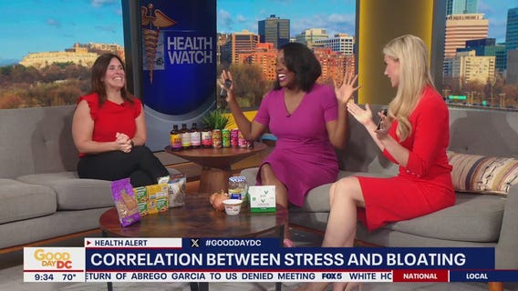 Correlation between stress and bloating