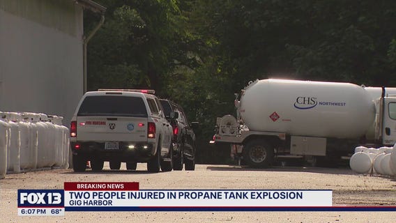 2 injured in propane fire in Gig Harbor
