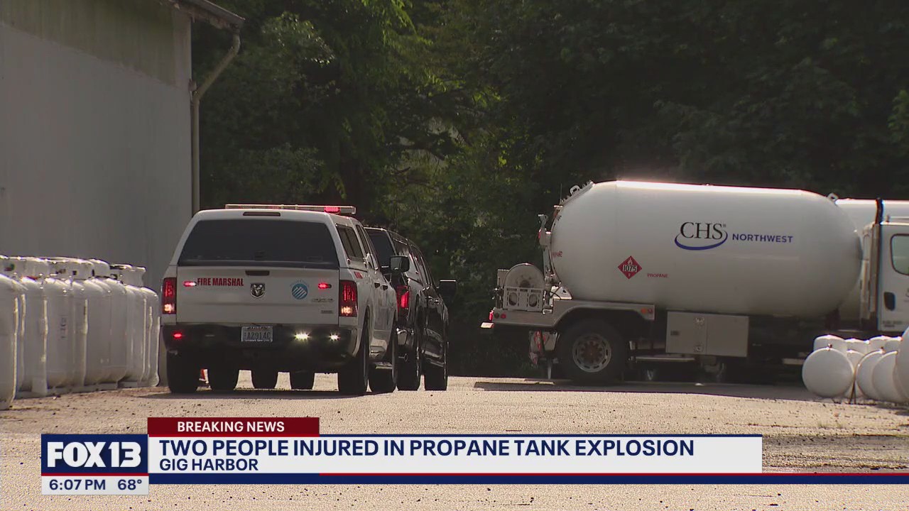 2 injured in propane fire in Gig Harbor