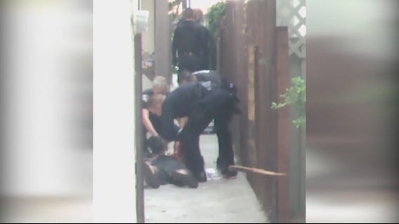 2 Huntington Beach police officers injured in scuffle with man with knife
