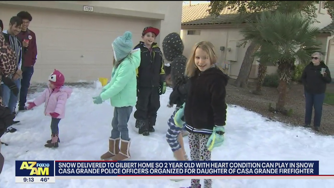 Girl with heart condition gets a special delivery at Gilbert home