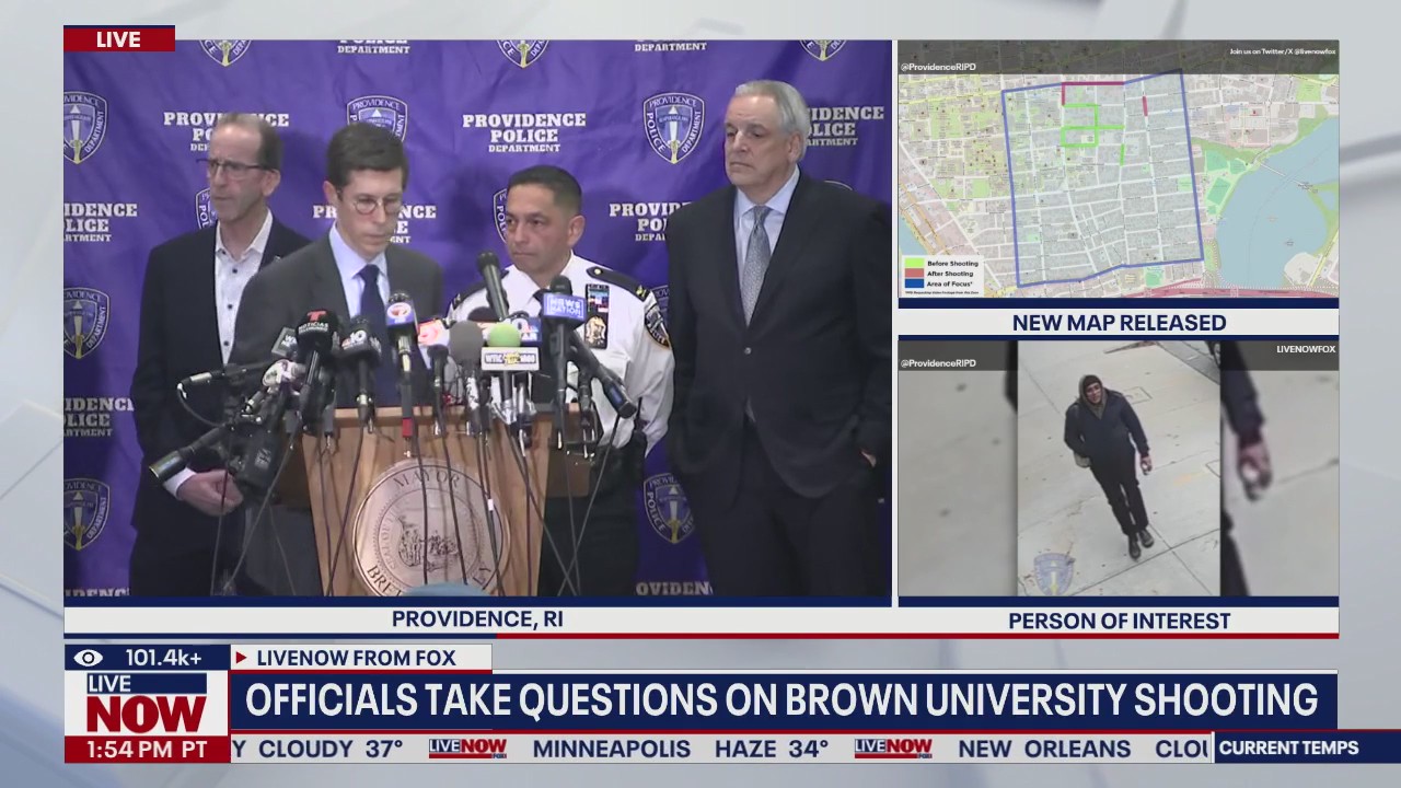 Officials give update on Brown University shooting