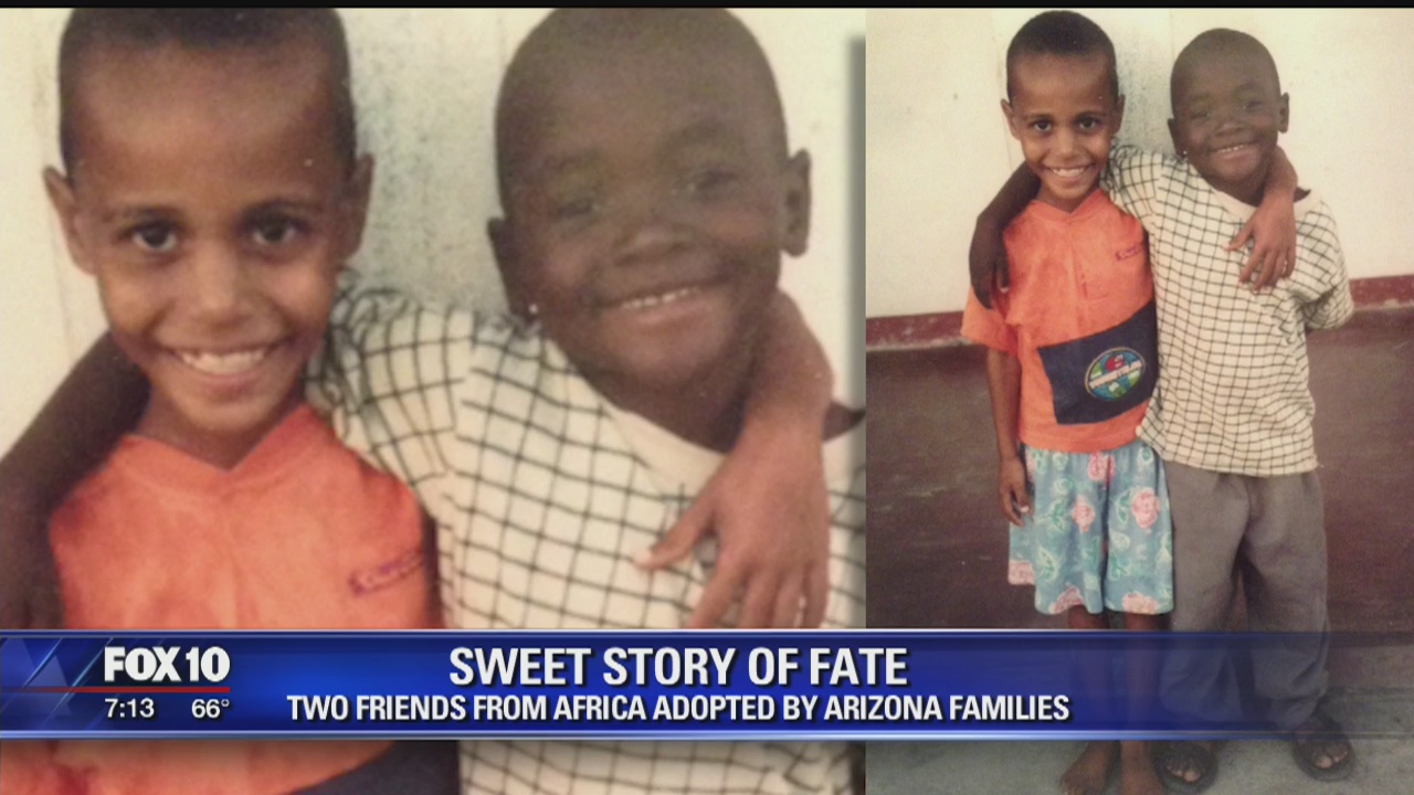 Two African boys adopted by separate families in Arizona