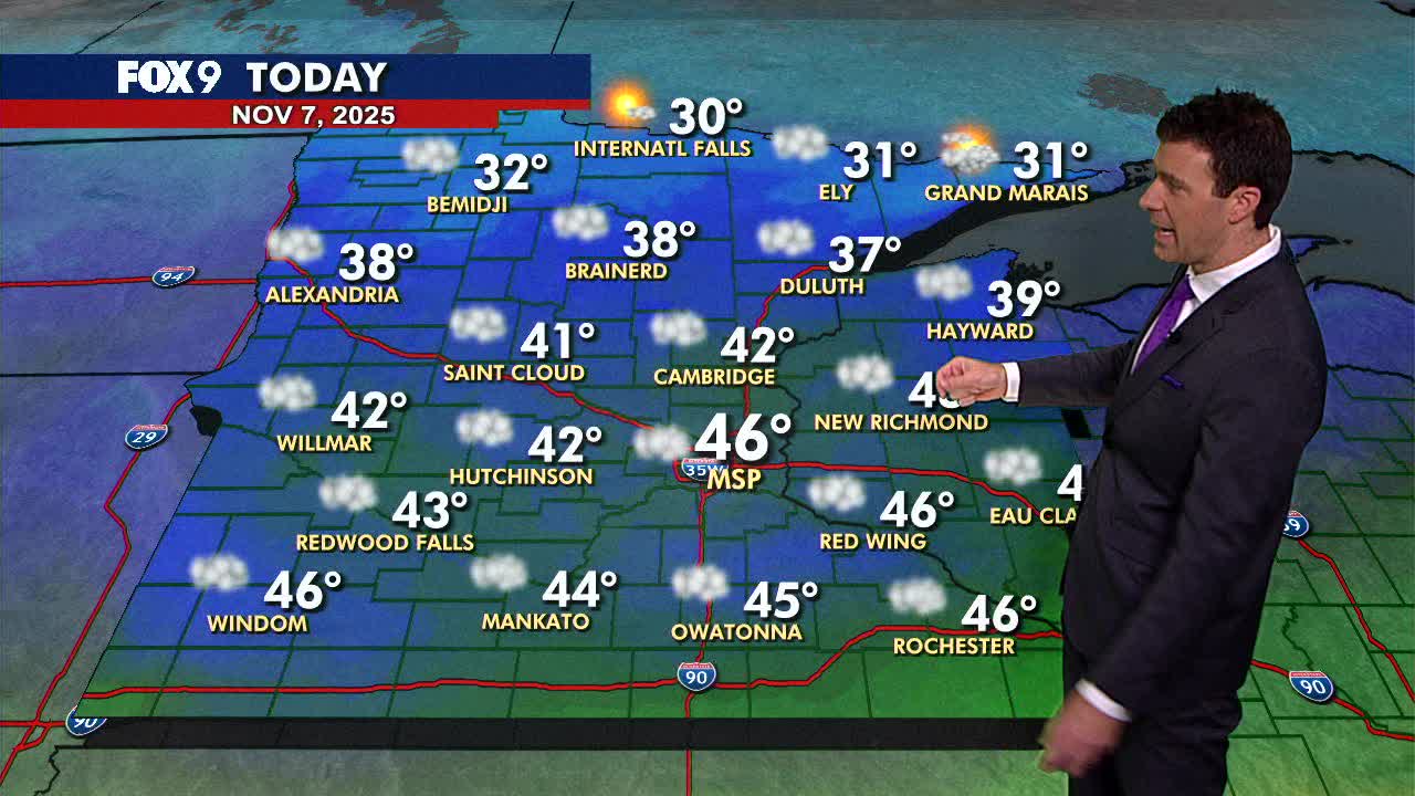 MN weather: Cooler and fairly cloudy for Friday | FOX 9 Minneapolis-St ...