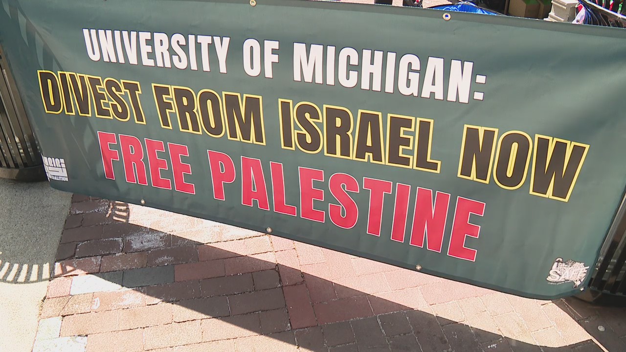 Pro-Palestine encampment calls on UM to divest from Israel