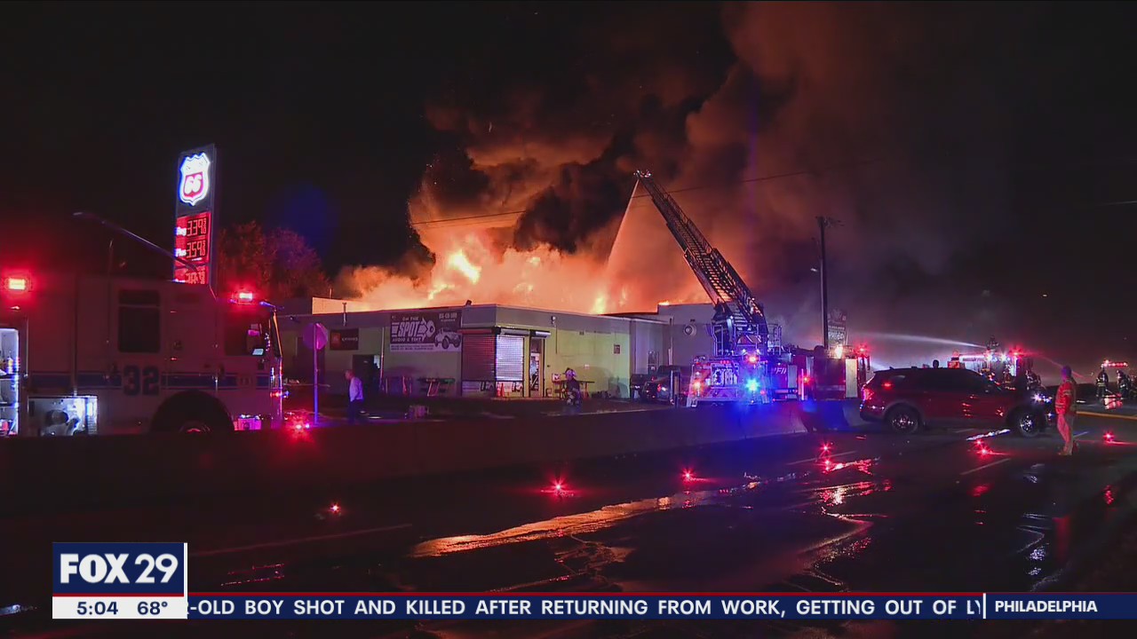 9-alarm Pennsauken Twp. fire destroys building housing four car businesses