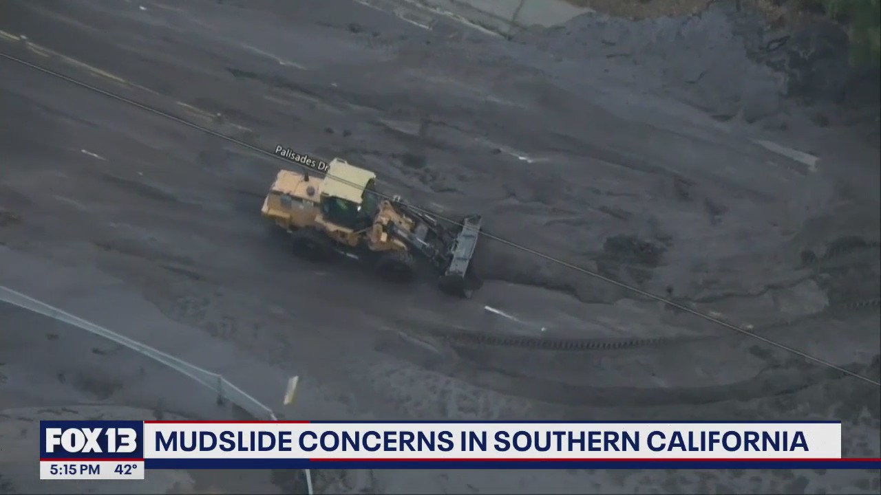 Mudslide concerns in Southern California