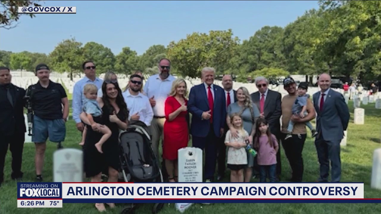 Arlington Cemetery campaign controversy