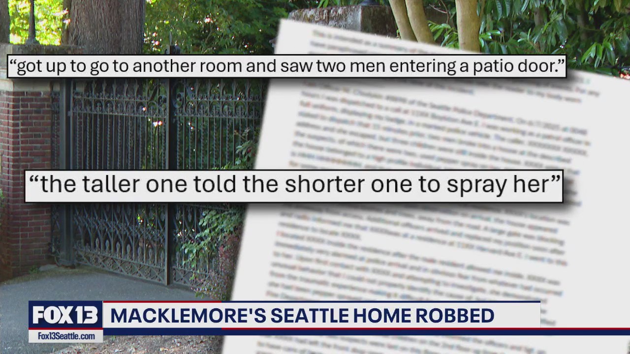 Home of Seattle rapper Macklemore invaded, nanny maced: police