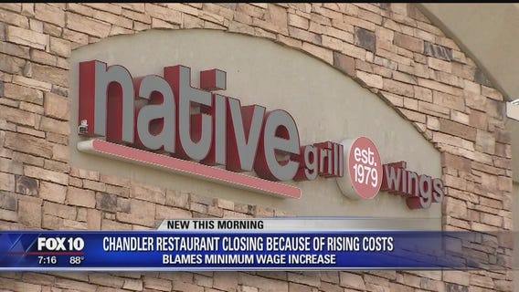 Minimum wage increase forces Chandler restaurant to close