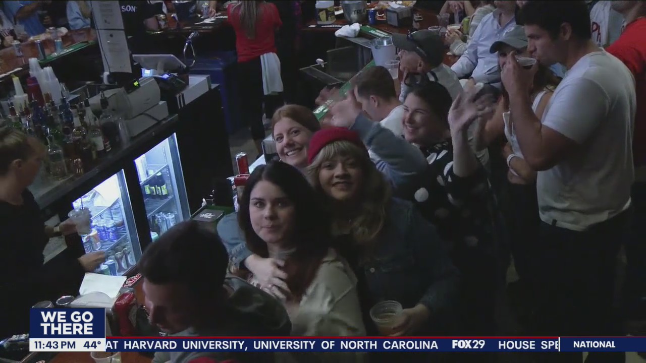 Phillies fans shoulder-to-shoulder amidst Halloween revelers for World Series Game 2 in Center City