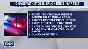 Man arrested after fleeing Bloomington police in stolen truck