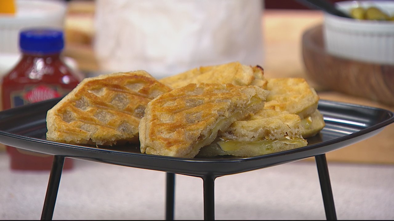 Sizzling and searing up grilled cheese sandwiches with Chef Russ Palmer