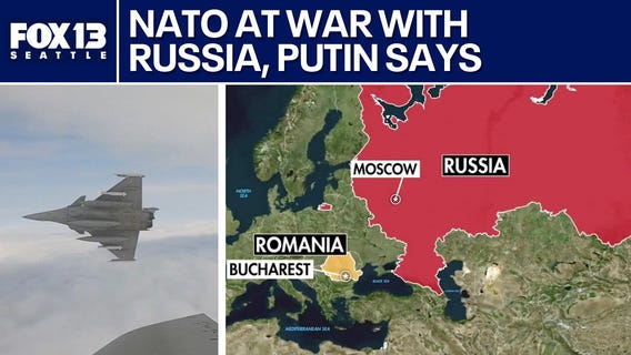 NATO is at war with Russia, Putin says