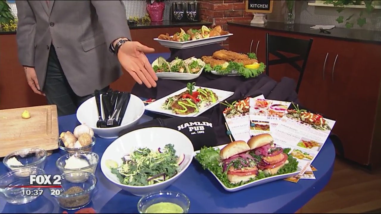 Salmon Sliders from Hamlin Pub