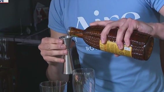 Step into the sun with this signature summertime cocktail from Aire Rooftop Bar