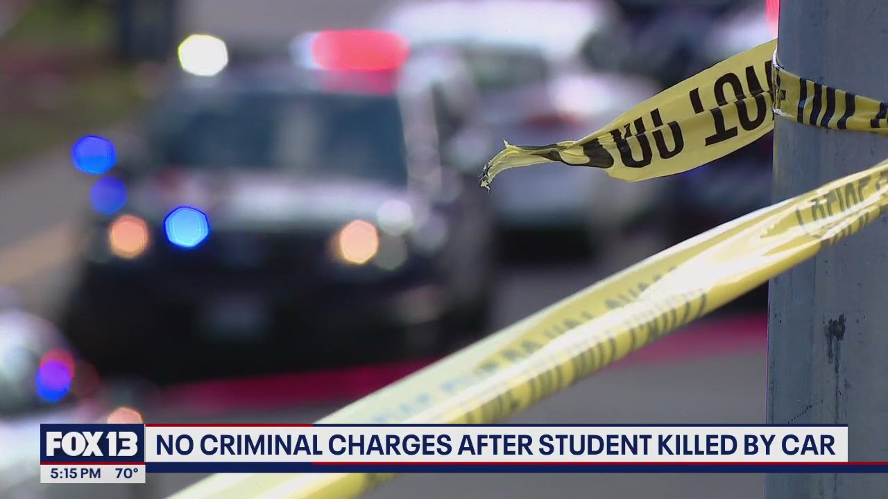 No criminal charges filed after student killed by roll-away car