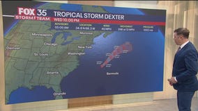 Tropical Storm Dexter forms in the Atlantic